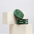 Natural green Marble Coasters (Set of 6)